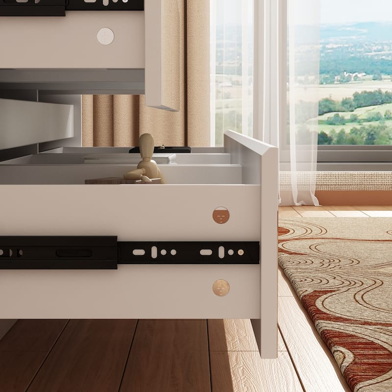 Modern Dresser for Bedroom 9 Drawers Wood Dresser Chest of Drawers
