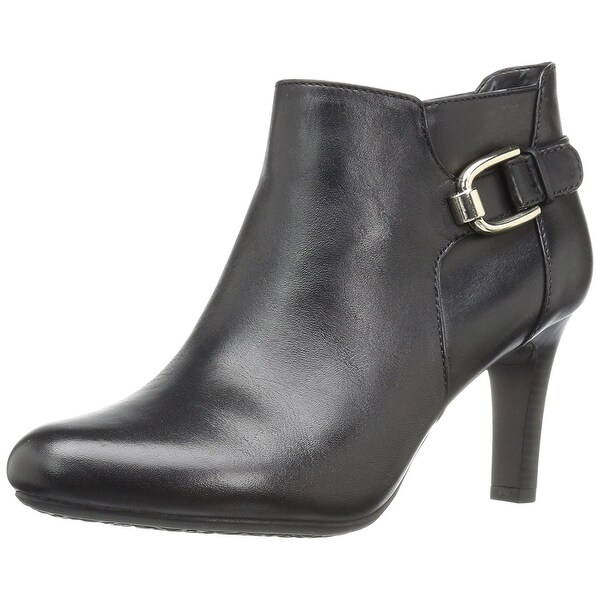 Bandolino Womens Layita Leather Closed Toe Ankle Fashion Boots