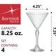 preview thumbnail 2 of 7, Bormioli Rocco Set of 4 America 20s Martini Glasses