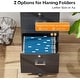 preview thumbnail 4 of 44, 2-Drawer Rolling Wood File Cabinet with Lock