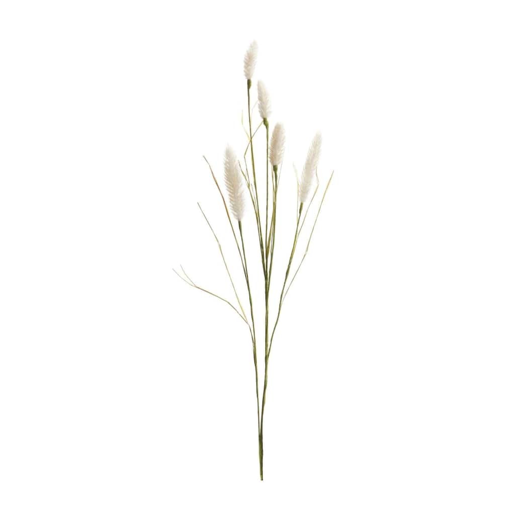 Set of 6 White Foxtail Artificial Sprays 33.5"