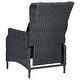 preview thumbnail 3 of 5, vidaXL 5 Piece Patio Dining Set Dark Gray