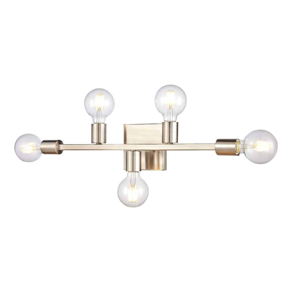 Elk Home Attune Satin Nickel Metal 5 Light Vanity Light