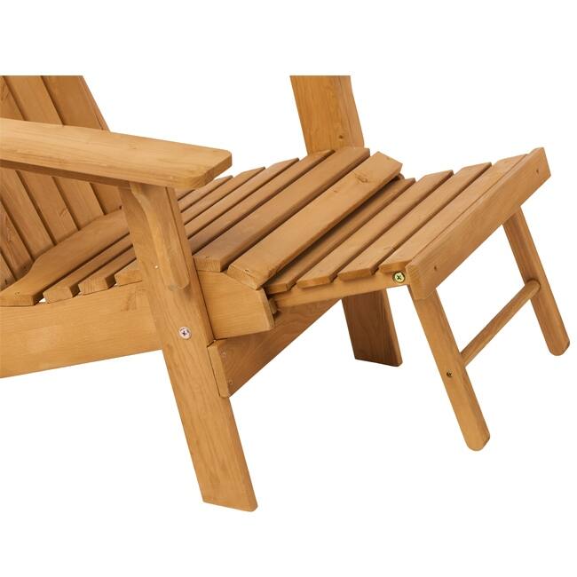 Folding Adirondack Chair – Pre-Assembled Wood Patio Chair for Outdoor‌ - 54.00in. W X30.00in.DX33.50in. H
