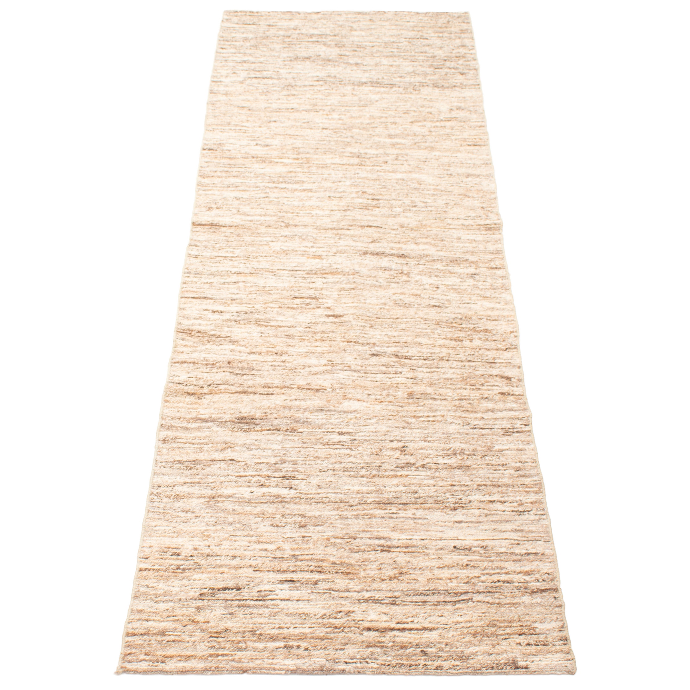 ECARPETGALLERY Flat-Weave Natural Light Khaki Wool Tapestry Kilim - 3'2 x 11'3