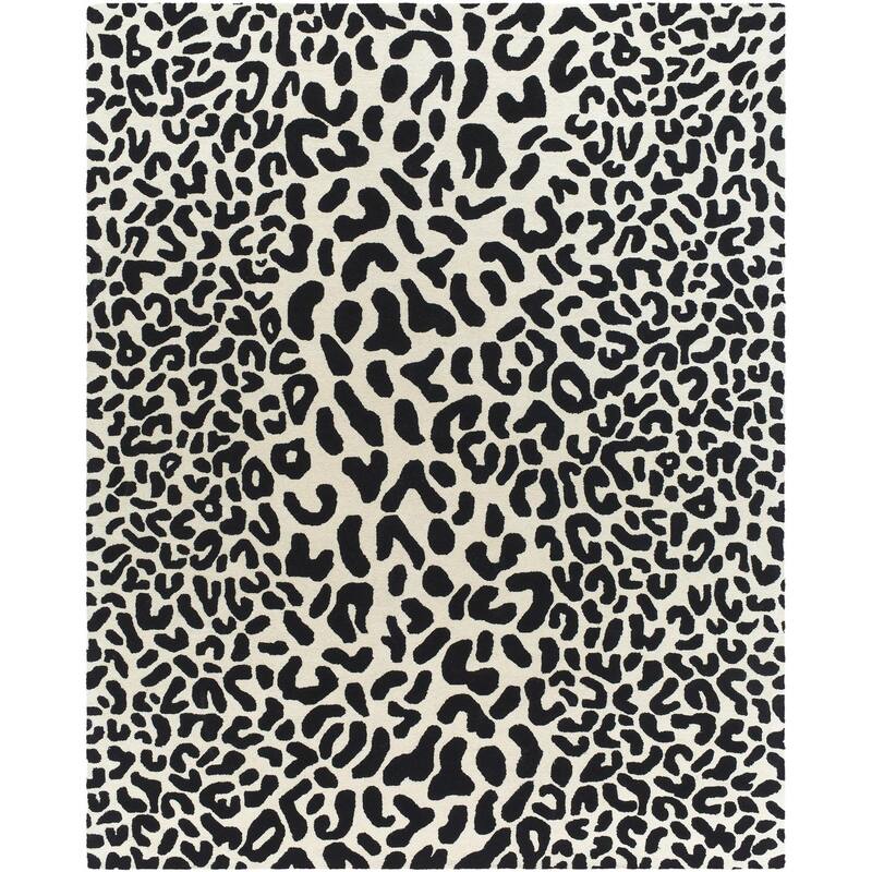 Hand-tufted Jungle Animal Print Wool Area Rug
