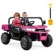 preview thumbnail 13 of 38, Gymax 12V 2 Seater Ride On UTV Dump Truck Remote w/ Electric Dump Bed