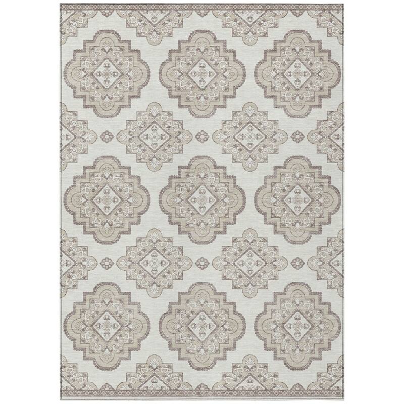 Machine Washable Indoor/ Outdoor Chantille Moroccan Boho Rug