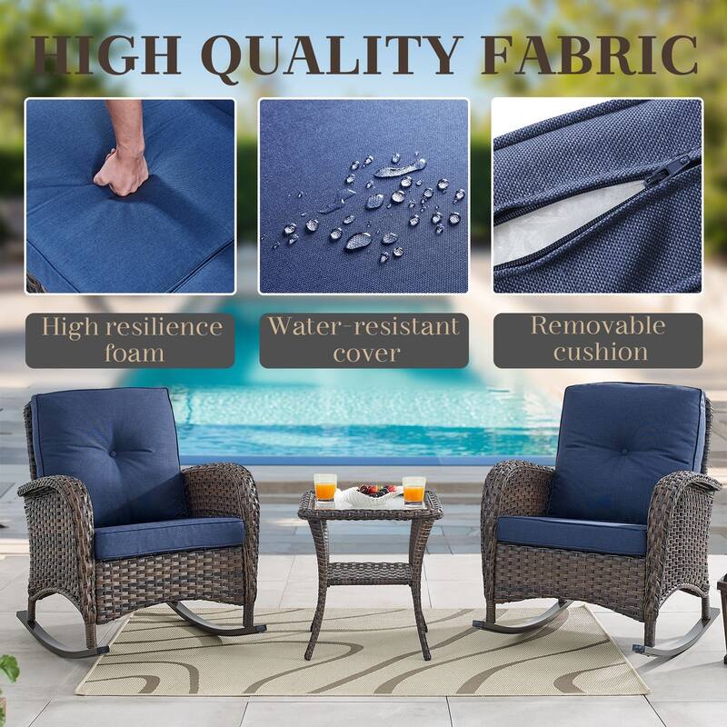 Outdoor Sectional Sofa with Chair Funiture Set