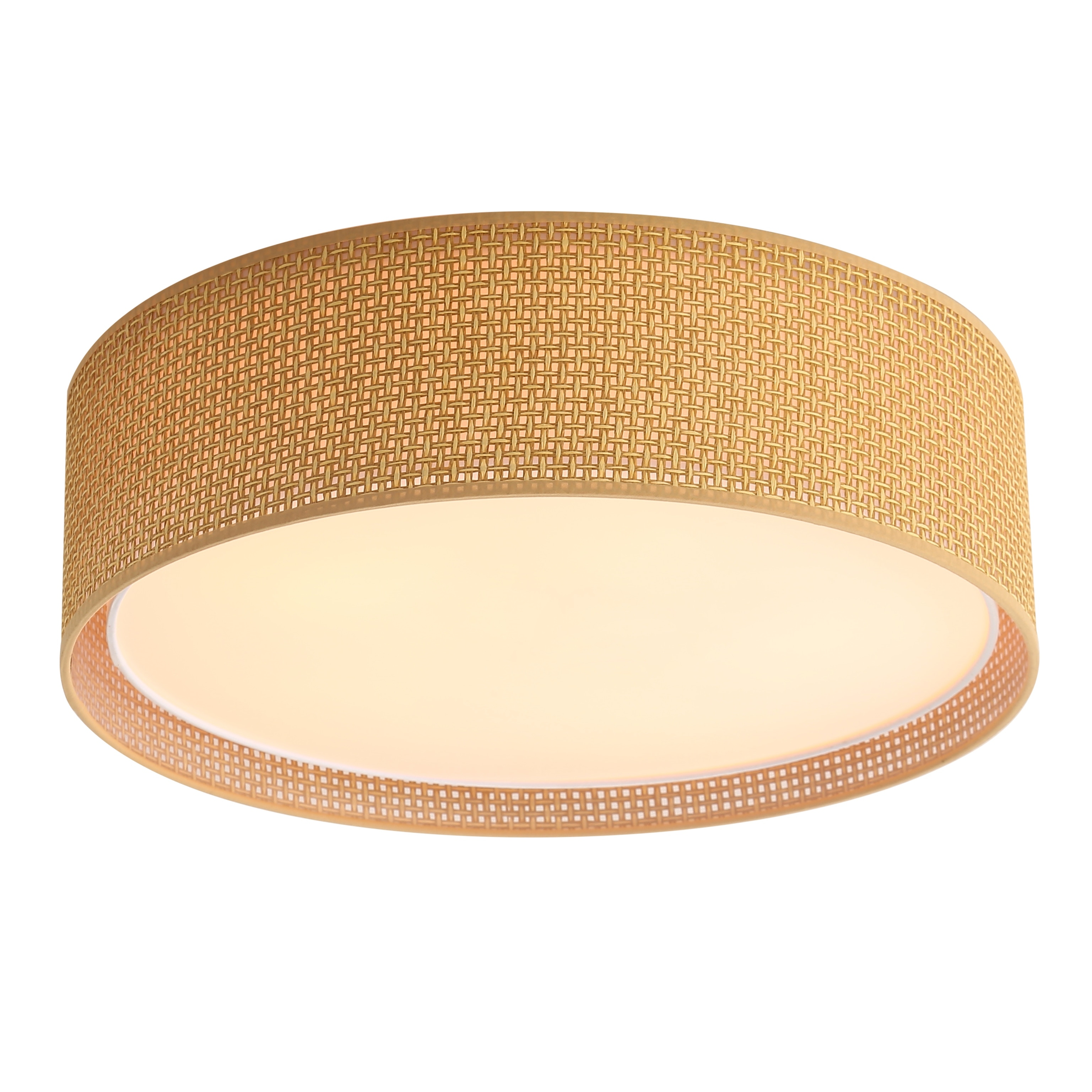 Grasscloth shop flush mount