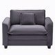 preview thumbnail 46 of 45, Organnice 40" Chenille Lounge Chair for Reading, Modern Couch Cozy Sofa Bed with Ottoman, Living Room Single Sofa Accent Chair