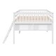 preview thumbnail 3 of 7, Full Size Solid Pine Wood Frame Loft Bed With Removable Desk and Cabinet
