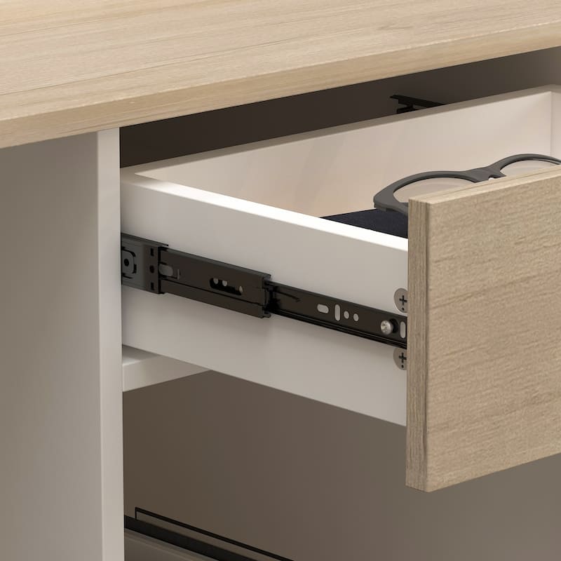 Kerrogee Rectangular Wood Reception Desk See Working Desk Oak