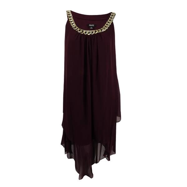 Shop Sl Fashions Women S Plus Size Chain Link Tiered Shift Dress
