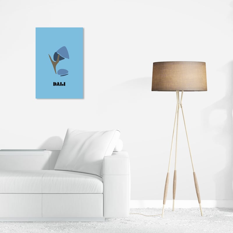 Wynwood Studio Canvas World and Countries Salvador Dali Summary Blue and Modern & Contemporary Wall Art Canvas Print - 24 x 16