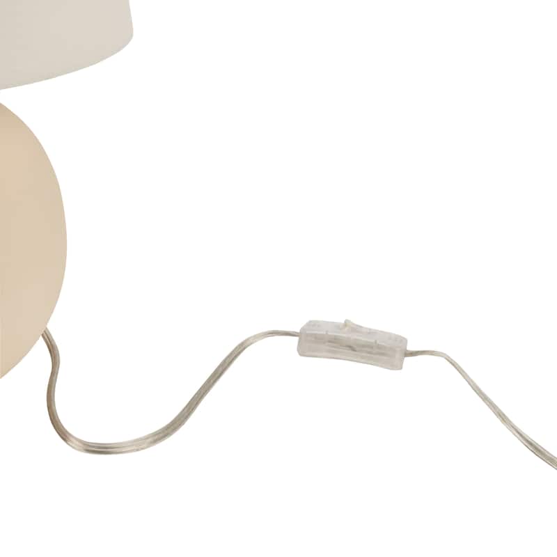Nourison 18" Round Ceramic Modern Accent Table Lamp