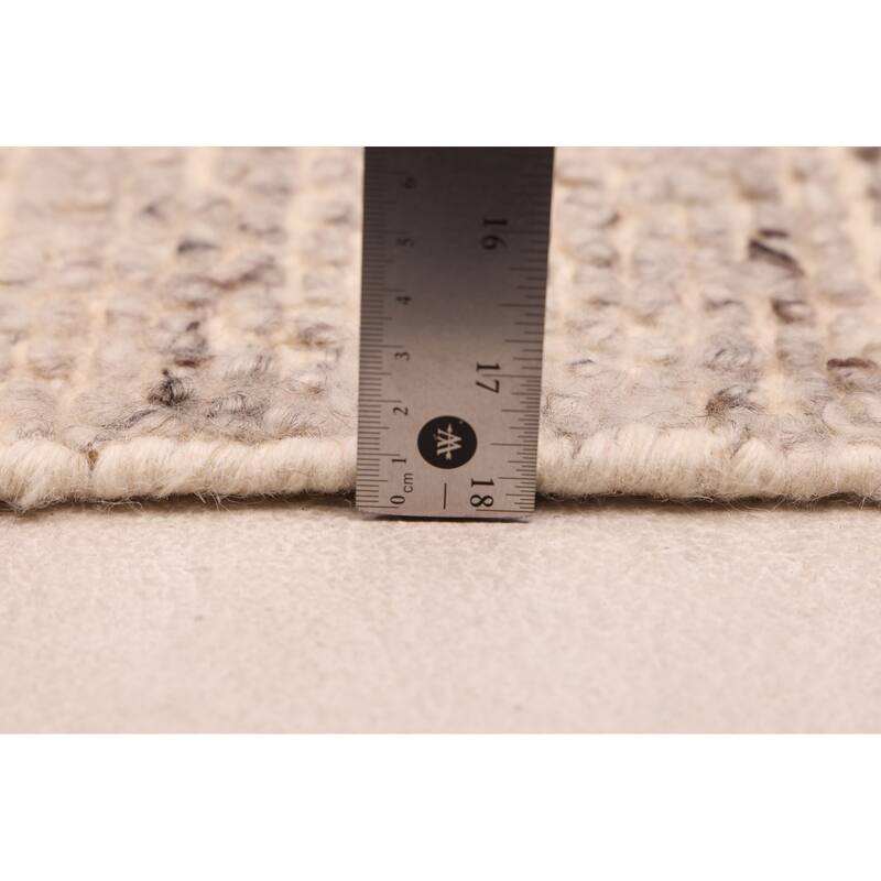 ECARPETGALLERY Hand-knotted Looma Grey Wool Rug - 8'2 x 10'3