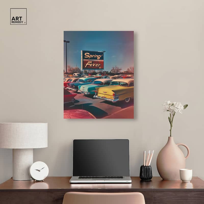 Spring Drive By Canvas by Art Remedy, Gallery Wrapped