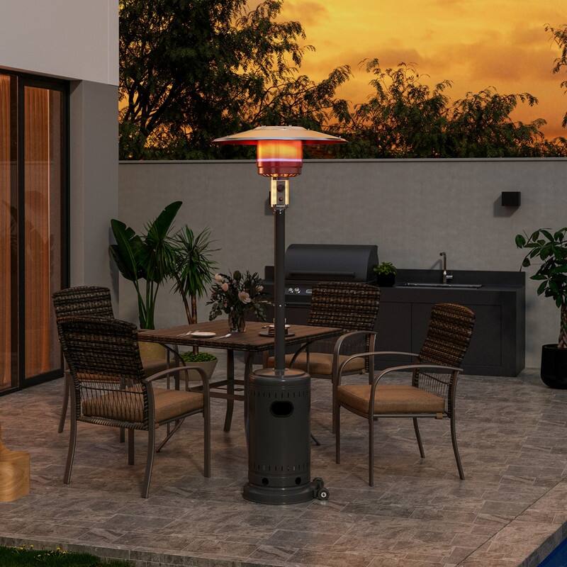PAMAPIC 48000 BTU Outdoor Propane Patio Heater w/Cover
