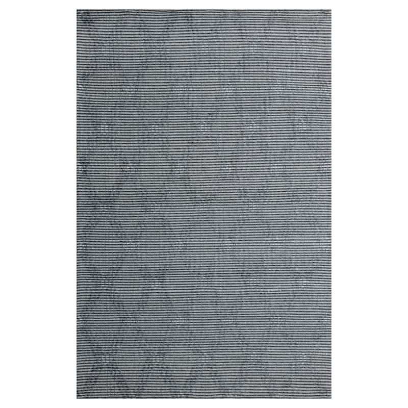 Sevita Transitional Diamond Wool Indoor Area Rug, 5' x 7'9" - 7'9" x 9'9" - Gray/Ivory
