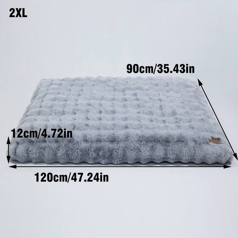 Washable Dog Bed Comfy Fluffy Kennel Pad Anti-Slip Pet Sleeping Mat Dogs Pillow