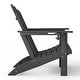 preview thumbnail 28 of 156, Aderson Outdoor Poly Adirondack Chair With Ottoman And Side Table 12-Piece Set