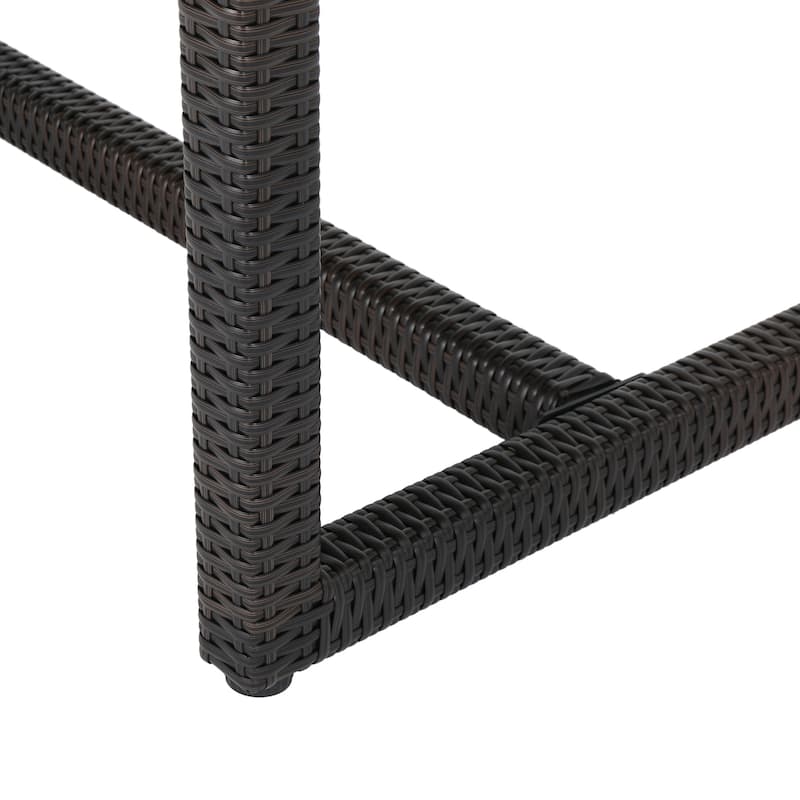 Santa Rosa Outdoor 59-inch Rectangle Wicker Dining Table by Christopher Knight Home - 28.00"H x 59.00"L x 34.00"D