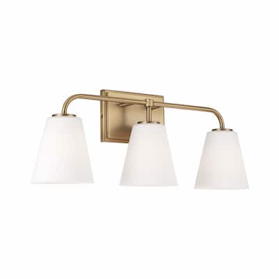 Brody 3-light Bath/ Vanity Fixture w/ Soft White Glass