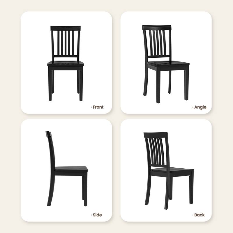 RENEWLINE Set of 2 Spindle High-Back Dining Chairs， Elegant and Comfortable Seating for Dining Rooms