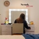 preview thumbnail 25 of 26, Boahaus Elara Extra-Large Vanity Desk with 11 Drawers – Smart LED Mirror & Speakers, Hollywood Lights, or Standard Mirror