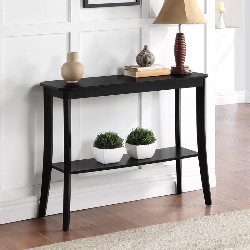 Convenience Concepts Designs2Go Baja Console Table with Shelf - Black