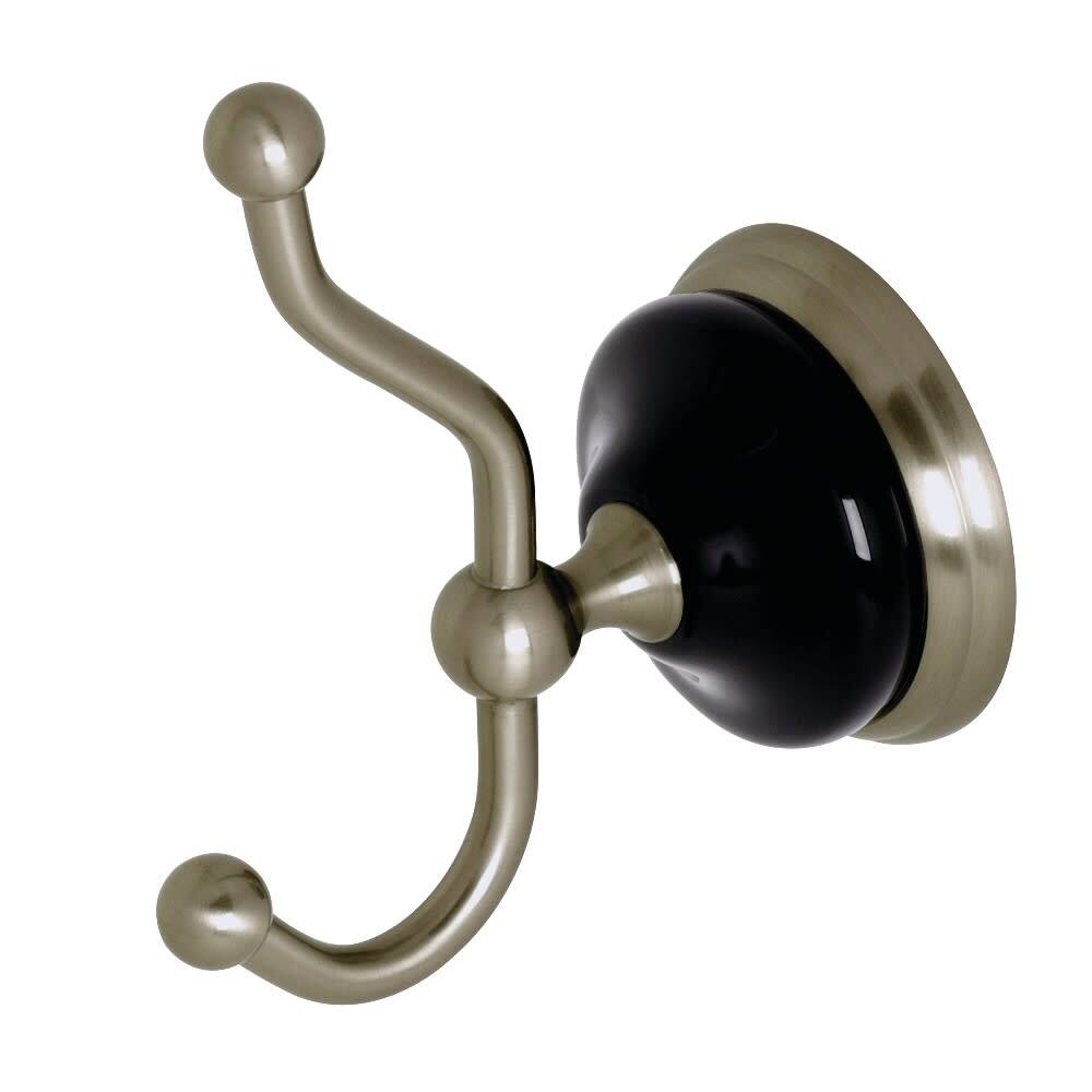 Kingston Brass Water Onyx Wall Mounted Single Hook Double Prong Robe