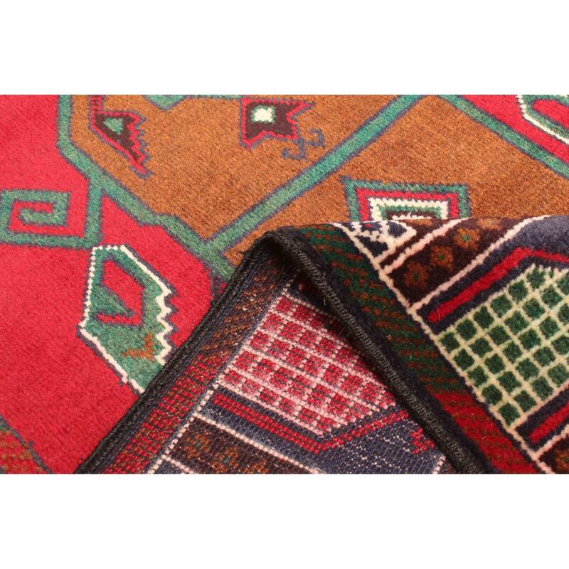 ECARPETGALLERY Hand-knotted Teimani Red Wool Rug - 2'11 x 4'8