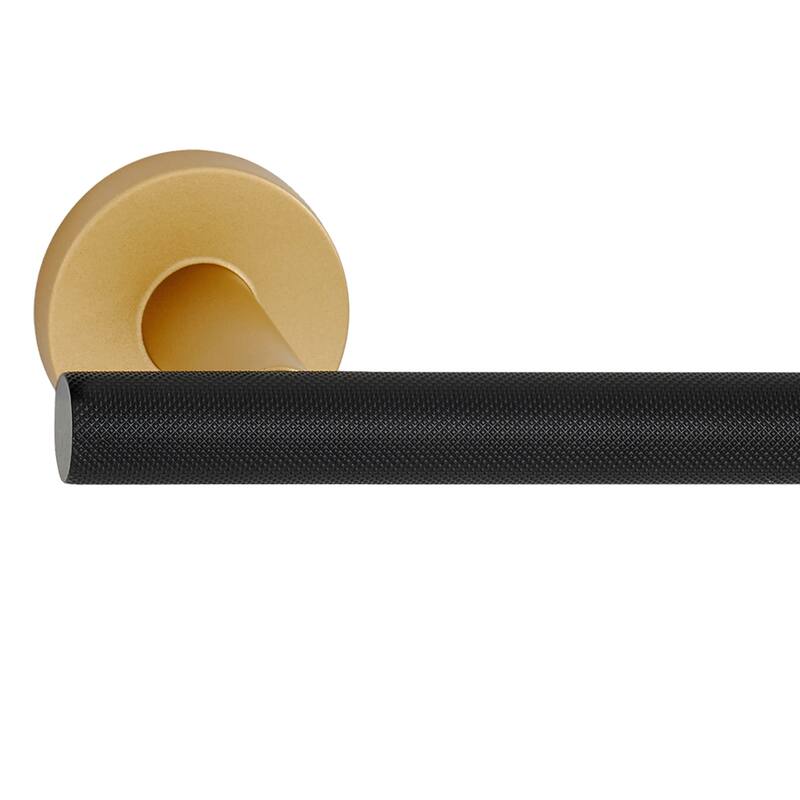 Alno A9466L-KNURLED Vita Bella Modern Diamond Knurled Bar Left Side