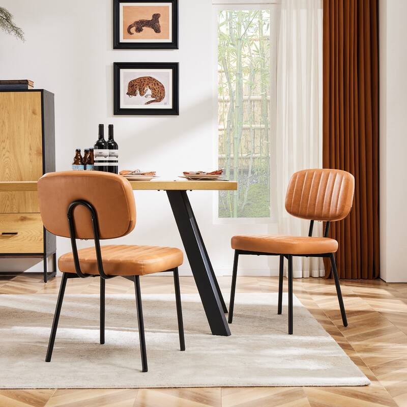 Upholstered Dining Room Chairs with Cushion Seat Set of 6