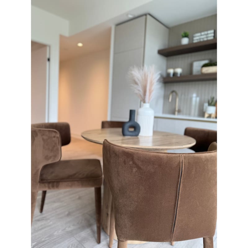 Extended Wingback Modern Dining Chair