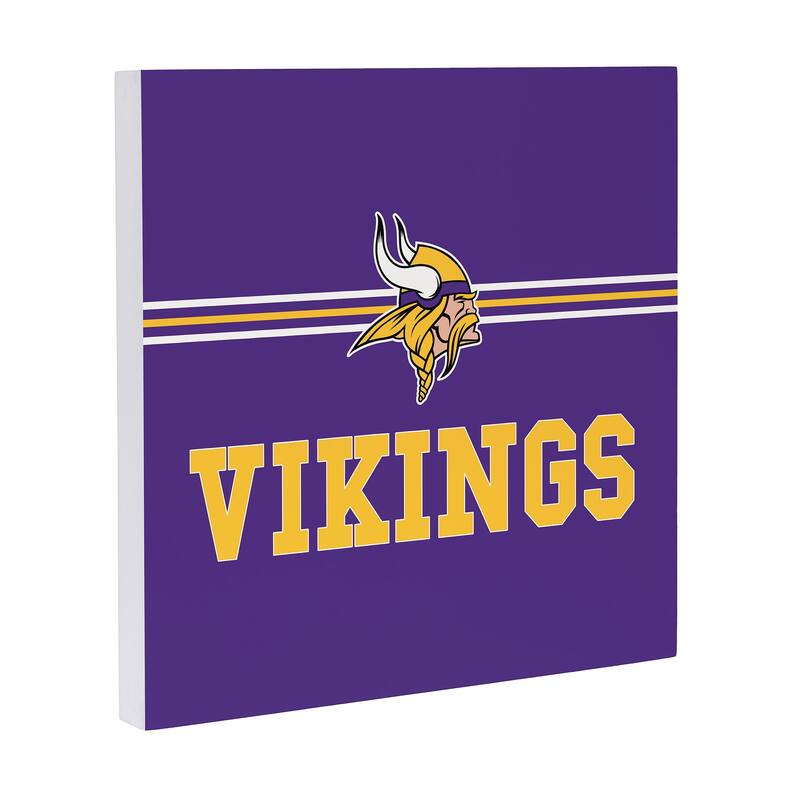 Minnesota Vikings Wooden Door Decor Wall Sign - Multi-Color