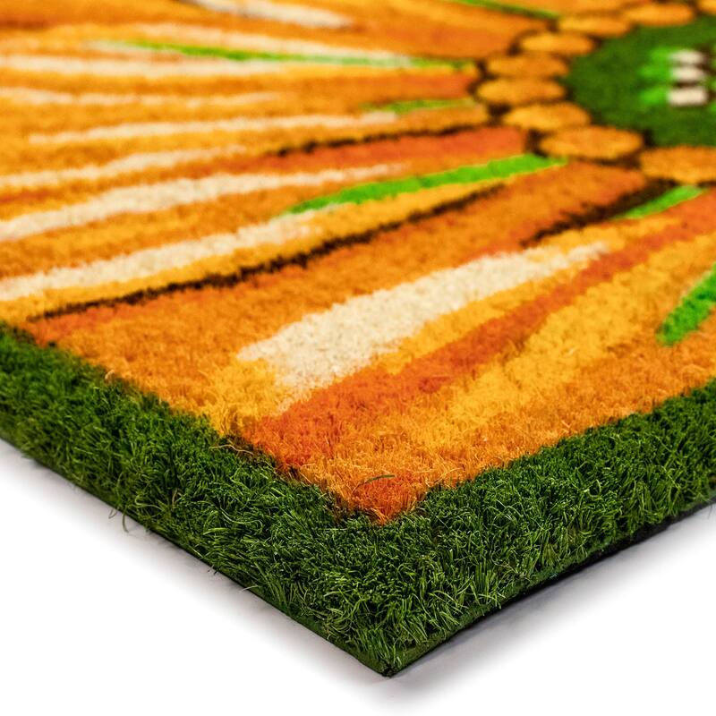Liora Manne Summer Flower Coir Welcome Door Mat