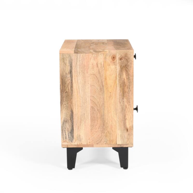 18" W X 14" D X 24" Solid Wood Nightstand With One Drawer