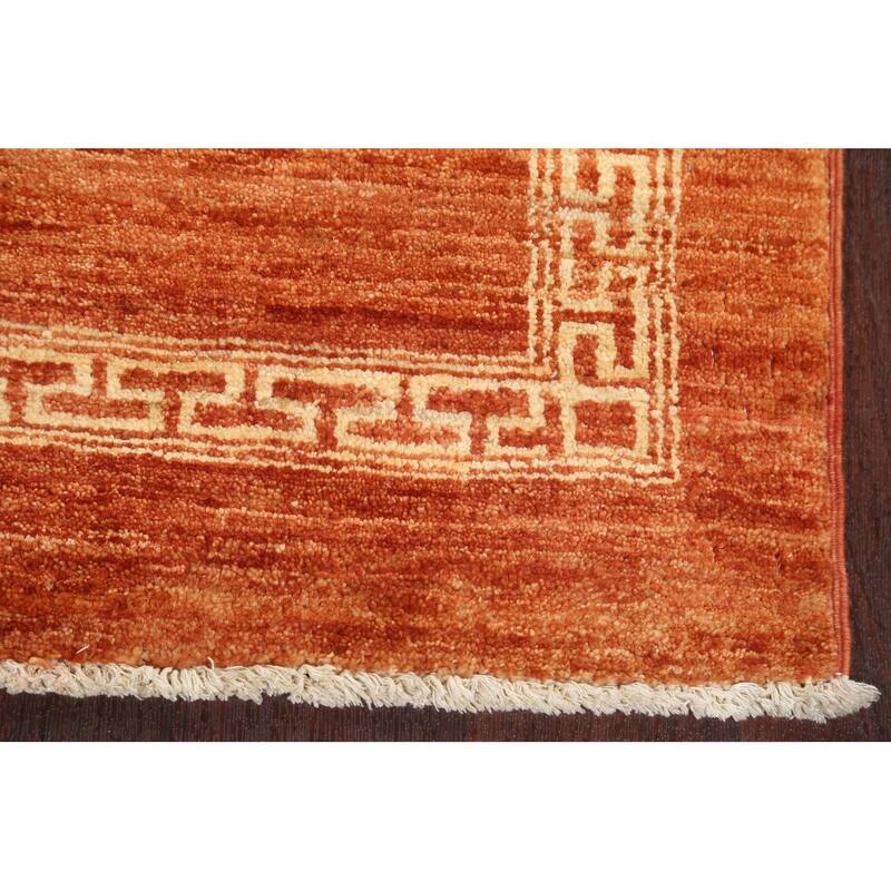 Orange Gabbeh Kashkoli Oriental Runner Rug Wool Hand-knotted Carpet - 2'8" x 9'4"