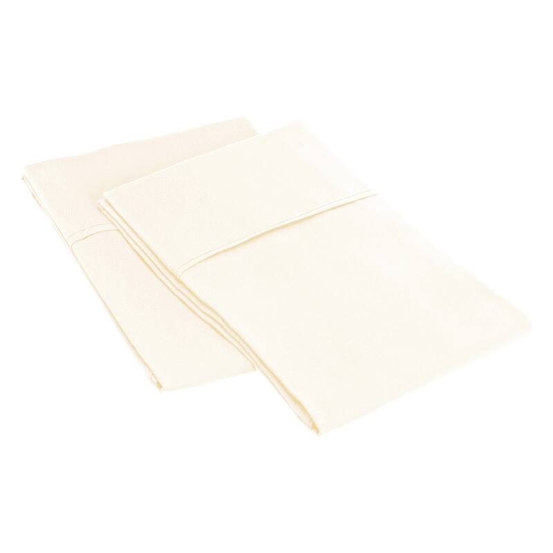 Superior Microfiber Wrinkle-resistant Solid Plain Weave Pillowcases