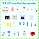 preview thumbnail 9 of 16, Costway Play Doctor’s Office with Eye Chart Faucet Blue/Pink - See Details