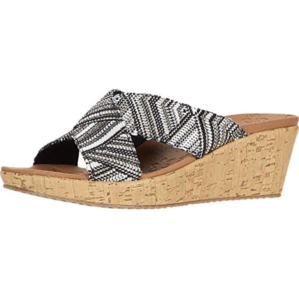skechers wedge sandals slide sandal