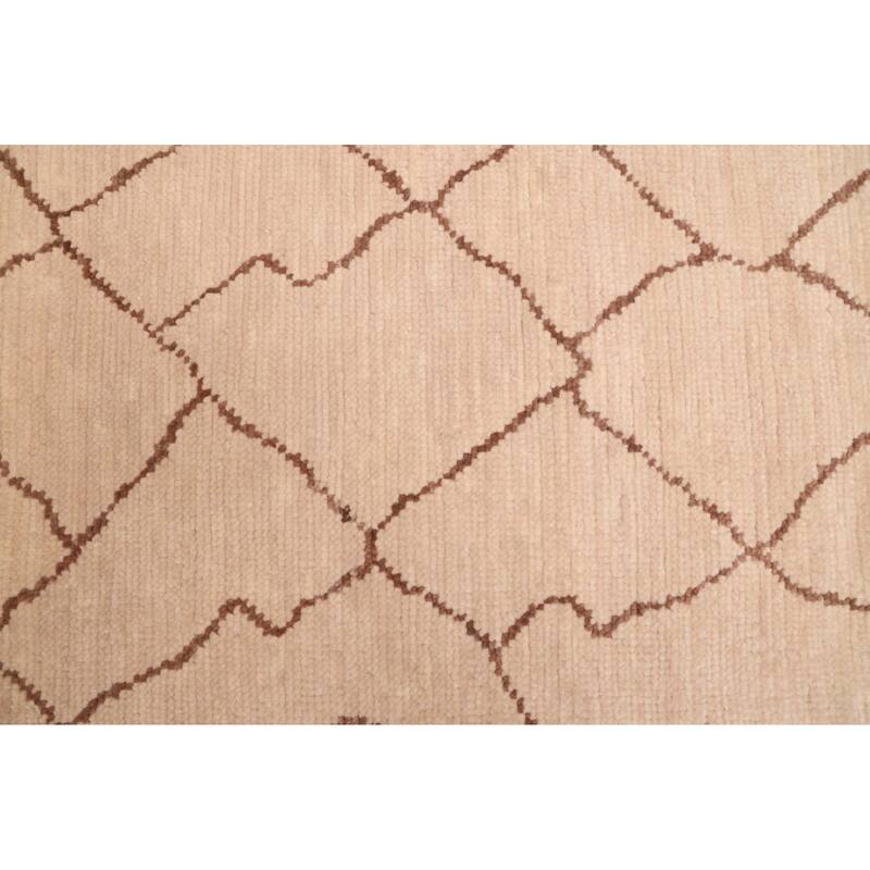 ECARPETGALLERY Hand-knotted Mystique Ivory Wool Rug - 6'1 x 9'0