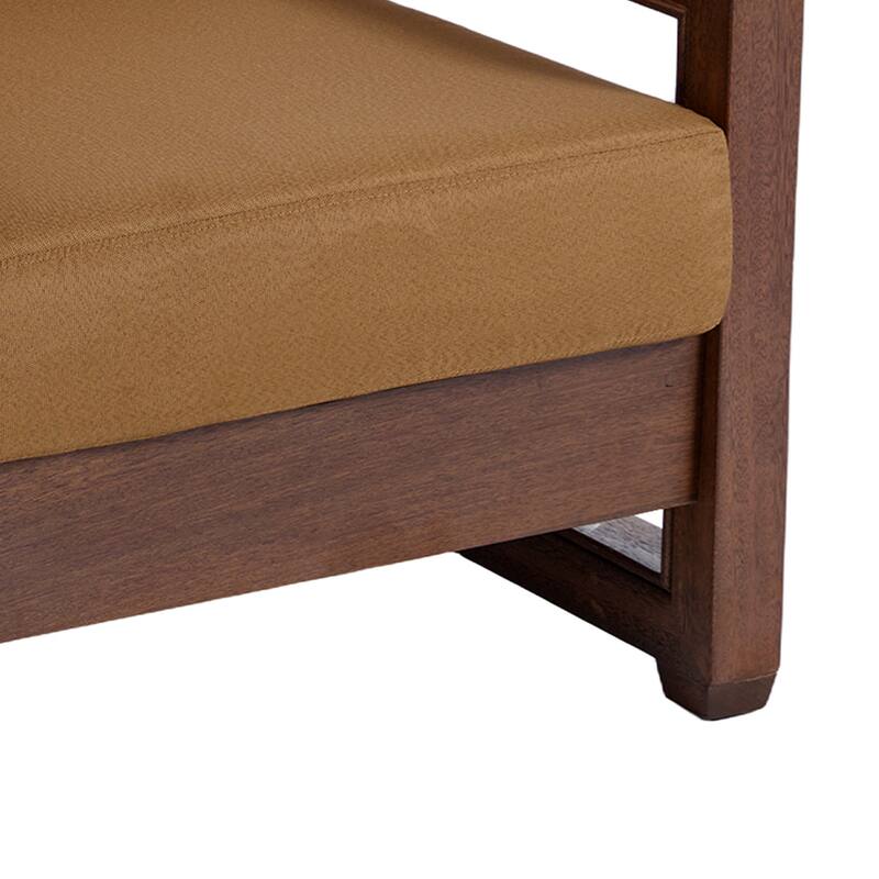 3-Piece Teak Wood Chair Outdoor Patio Conversation Set with Table