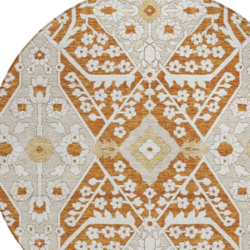 HomeRoots Floral Transitional Rectangle Outdoor Rug