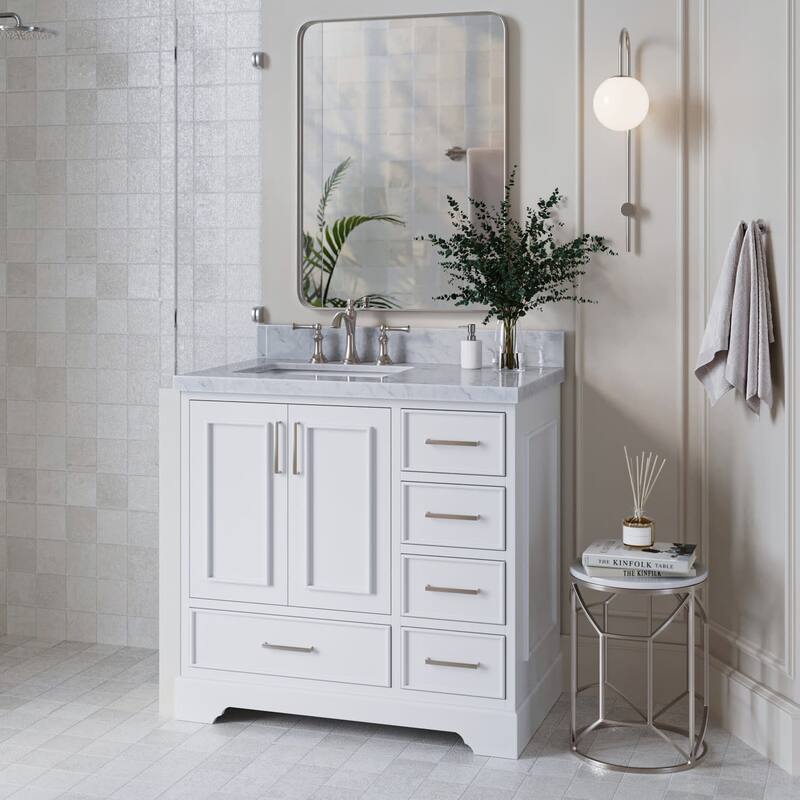 Ariel M036S-L-BC Stafford 37" Single Free Standing Vanity Cabinet Only