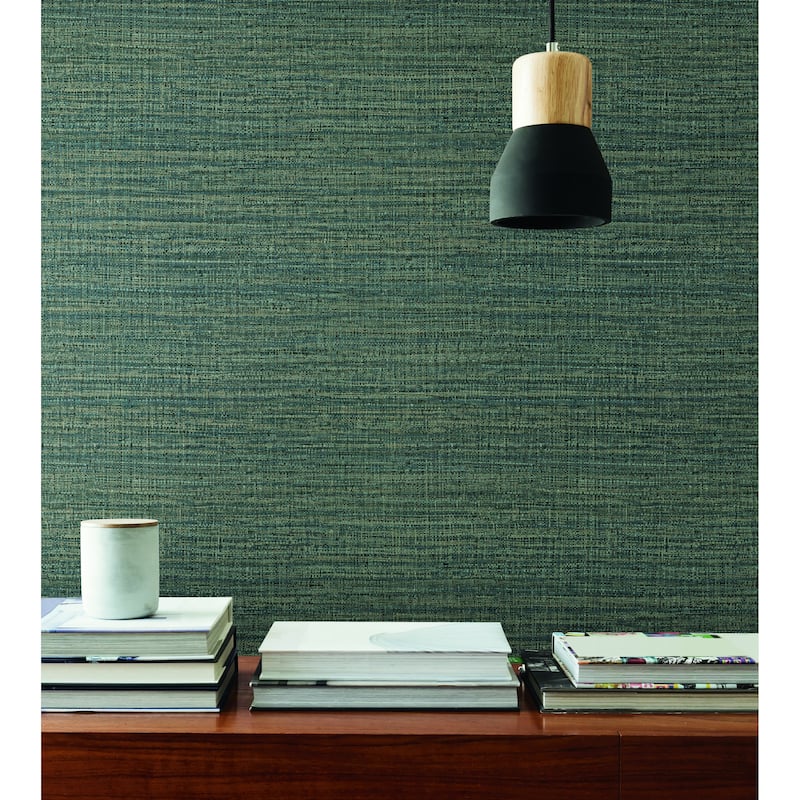 Taft Scotland Tweed 20.9 In W X 33 Ft L Wallpaper - Ocean