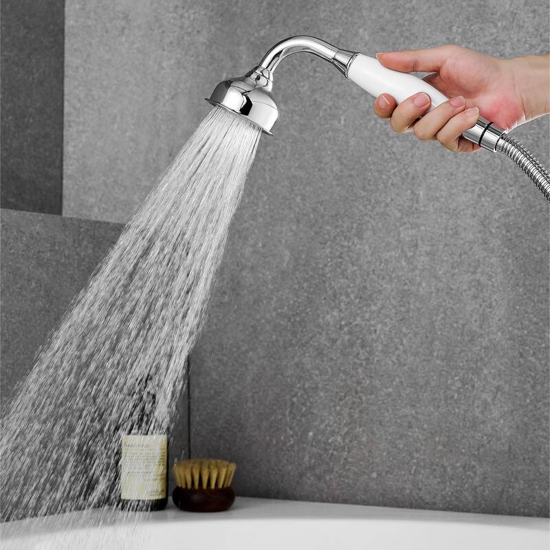 Altair Vikran Triple Handle Deck-Mount Roman Tub Faucet Trim with Handshower