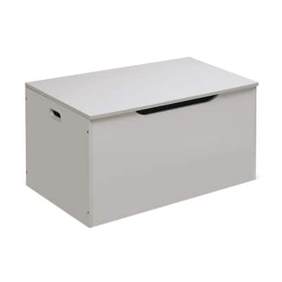 Badger Basket Flat Bench Top Toy and Storage Box - White
